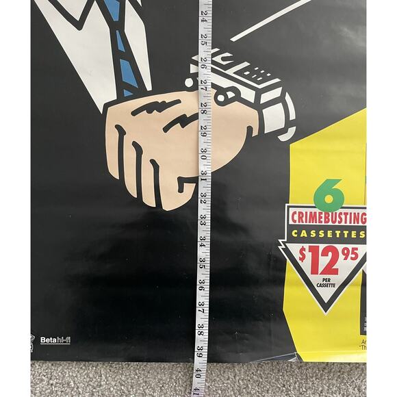 Rare Original The Animated Adventures of Dick Tracy Poster VHS Video 27x39.5" - Picture 6 of 10